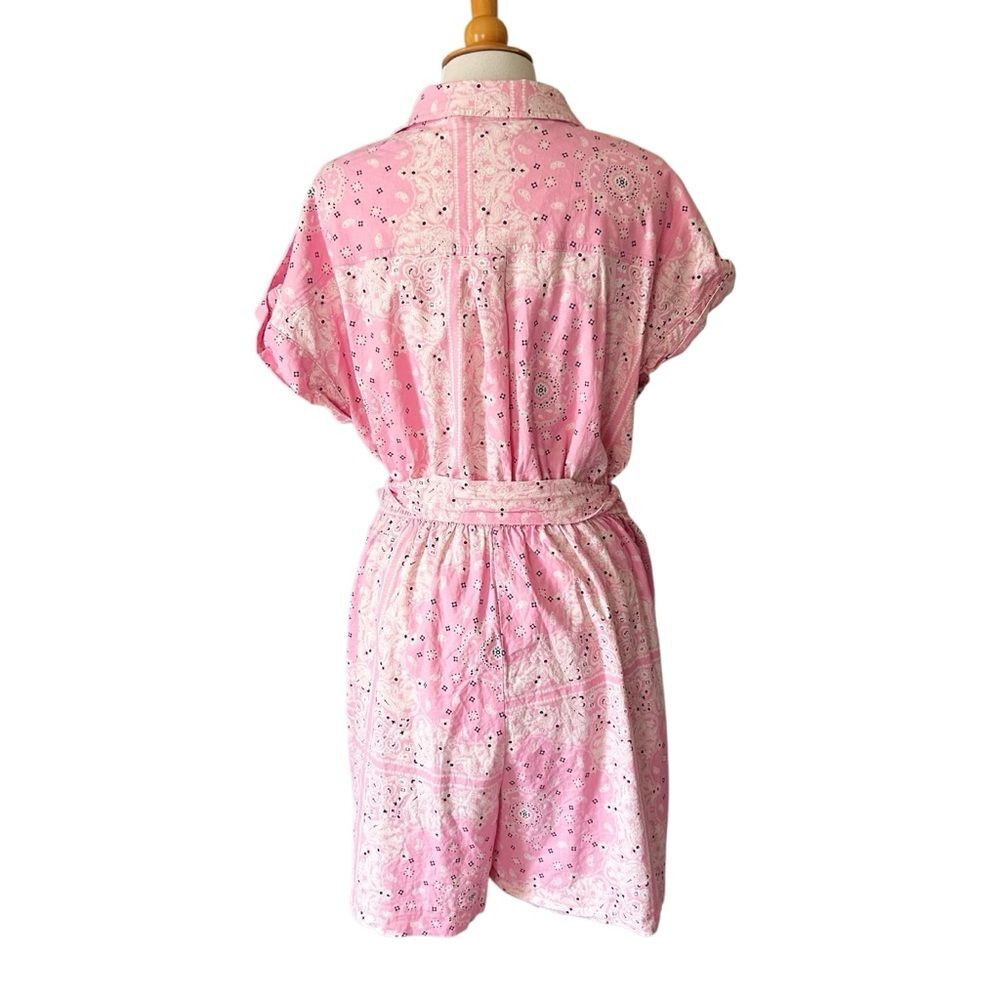 Lane Bryant Pink Safari Paisley Romper - Size 14 - Picture 4 of 10